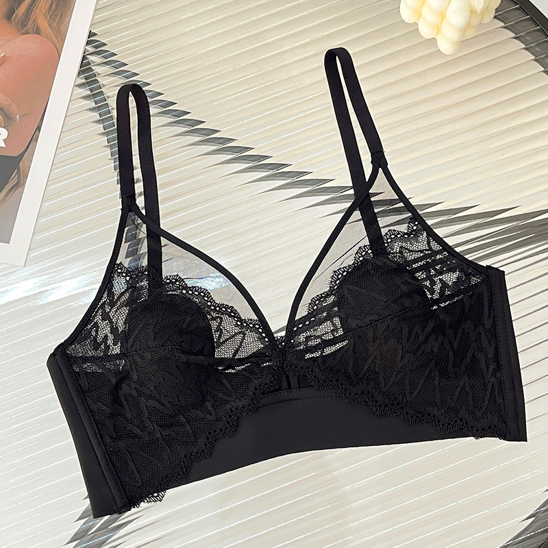 T Shirt Bra Seamless - Seksi Dantel Crop Top Derin V